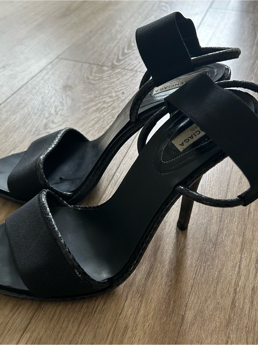 Balenciaga Black High Heeled Sandals Size 41